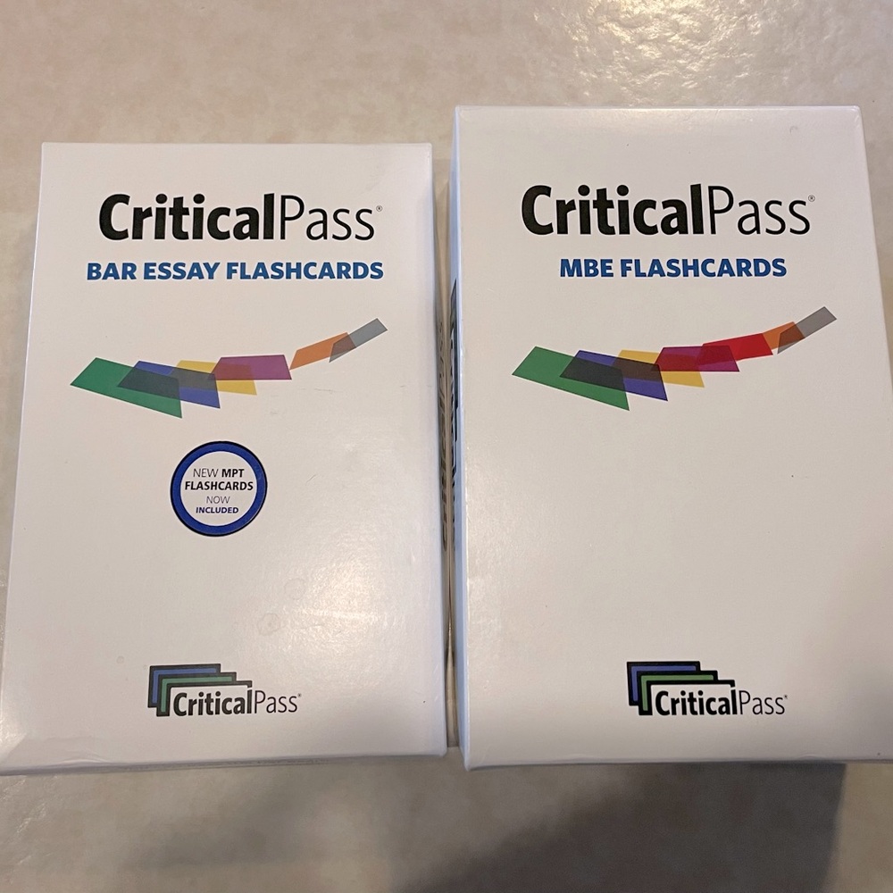 Critical Pass Flashcards for the UBE - MBE, MEE, and MPT